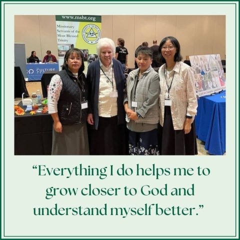 Landing page tile_Sr Chris Rome Novitiate article